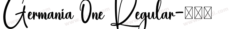 Germania 0ne Regular字体转换